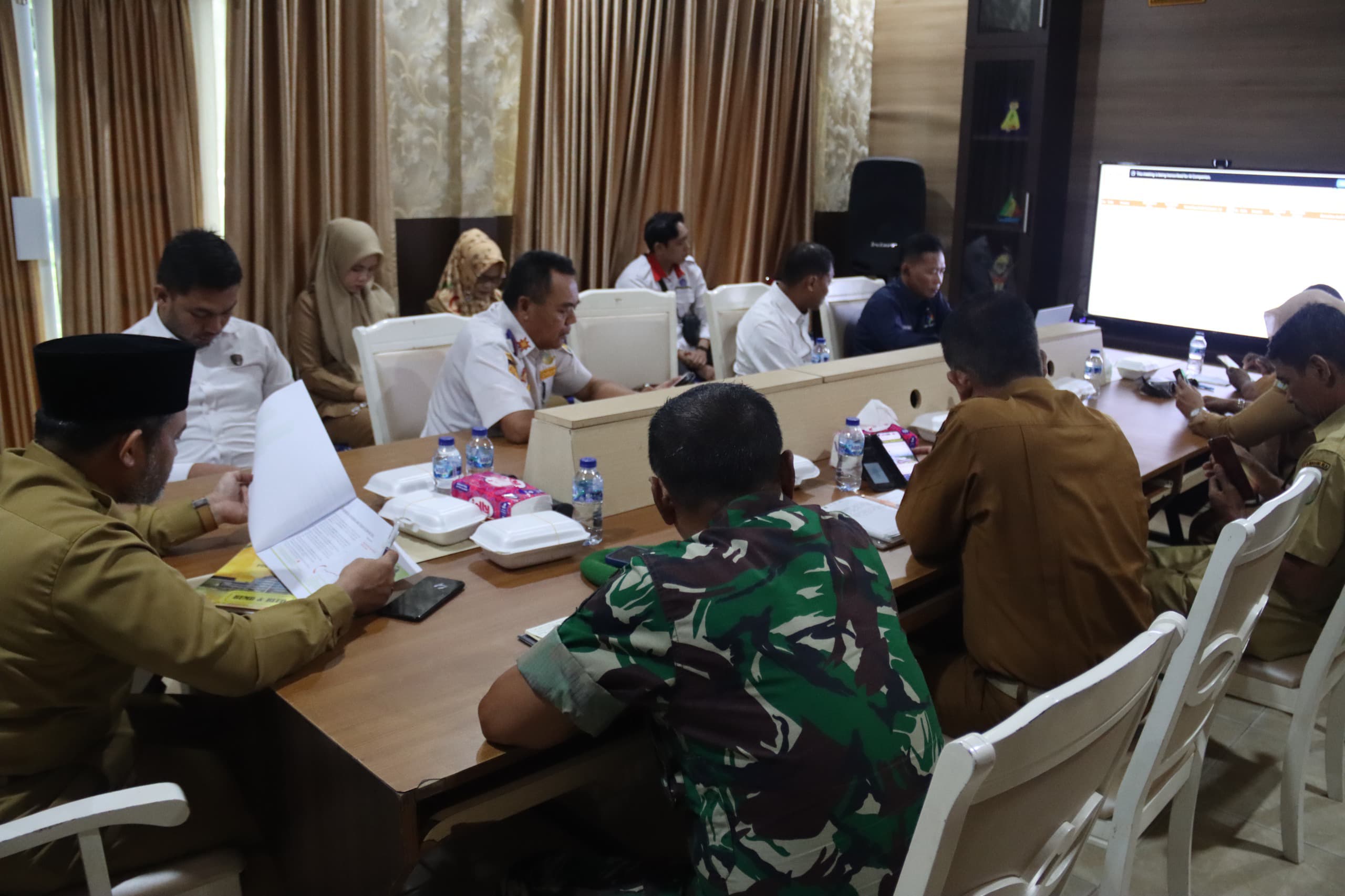 Pemkab Inhil Ikuti Rakor Nasional Bahas Pengendalian Inflasi Daerah