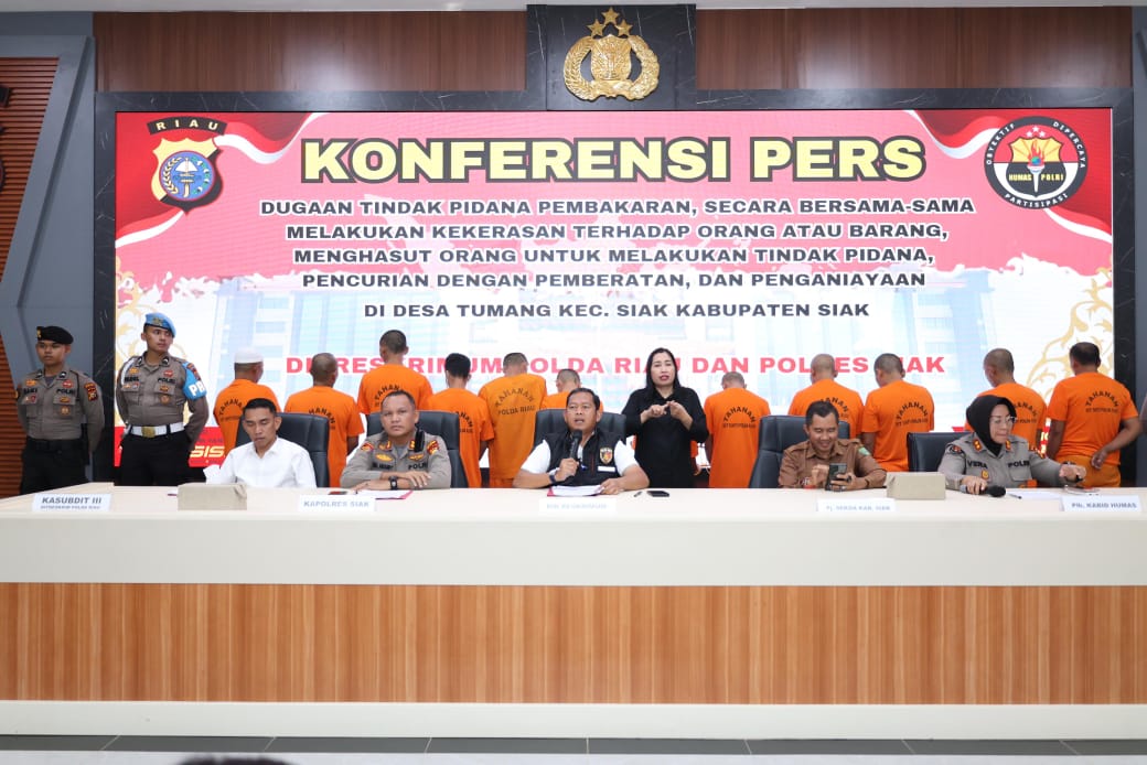 Polda Riau Tetapkan 13 Tersangka Pengrusakan PT SSL, Kerugian Capai Rp15 Miliar