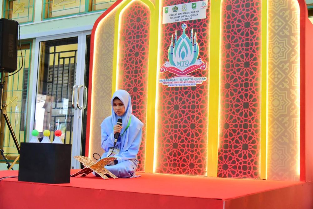 17 Peserta Tuna Netra Tampil di MTQ Riau 2025 di Bengkalis