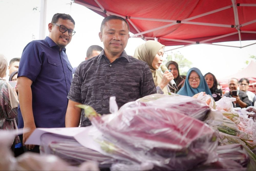 Gubri Abdul Wahid Resmikan Kios Pangan Kebangsaan untuk Stabilkan Harga di Bengkalis