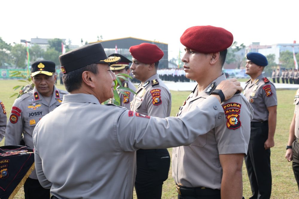 Selamat! 937 Personel Polda Riau Naik Pangkat Jelang Hari Bhayangkara ke-7