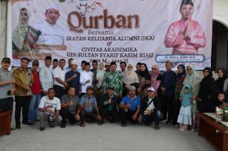 UIN Suska Riau Gelar Qurban Bersama, Dihadiri Gubernur Riau, IKA UIN Suska Riau dan BSI