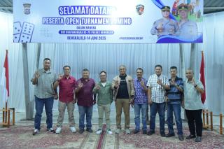 HUT Bhayangkara ke-79, Polres Bengkalis Taja Open Turnamen Domino