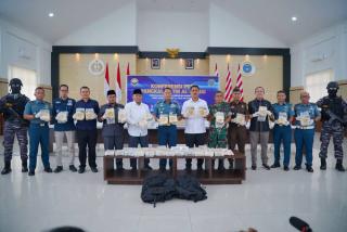 Lanal Dumai Berhasil Gagalkan Penyeludupan Sabu 48,54 Kg di Perairan Laut Dumai