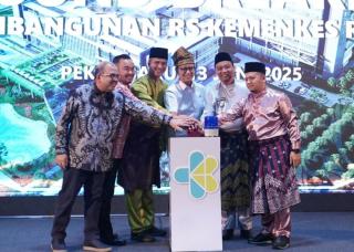 Ground Breaking RS UPT Vertikal Riau, Diresmikan Menkes Budi Gunadi
