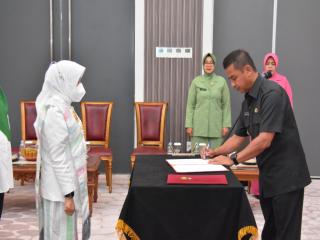 Bupati Kampar Minta Pengurus Dekranasda Mampu Meningkatkan Daya Saing Produk Kerajinan Lokal