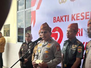Peringati HUT ke-79 Bhayangkara, Polda Riau Gelar Bakti Kesehatan