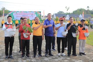 Wakil Bupati Kepulauan Meranti Ikut Olahraga Bersama Forkopimda di Mako Polres Kepulauan Meranti