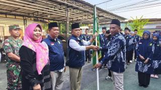 Bupati Kepulauan Meranti Lepas 110 Kafilah MTQ ke-43 Provinsi Riau