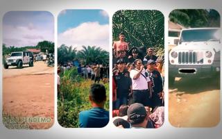 Mewah! Crazy Rich Petani Sawit di TNTN Pamer Rubicon saat Demo