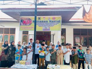 40 Anak Dikhitan Pada Giat Khitanan Massal Kerjasama BKMT, BAZNAS dan IDI Kampar di Tambang