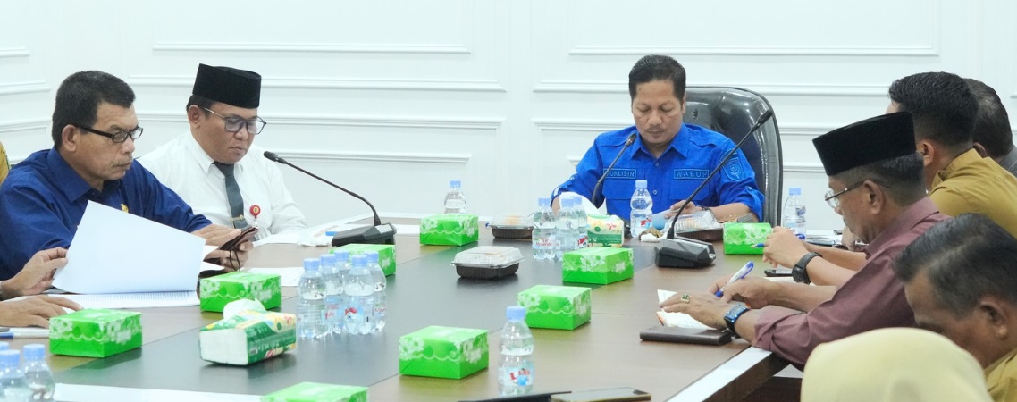 Wabup Kuansing Pimpin Rapat Lanjutan Persiapan Sekolah Rakyat