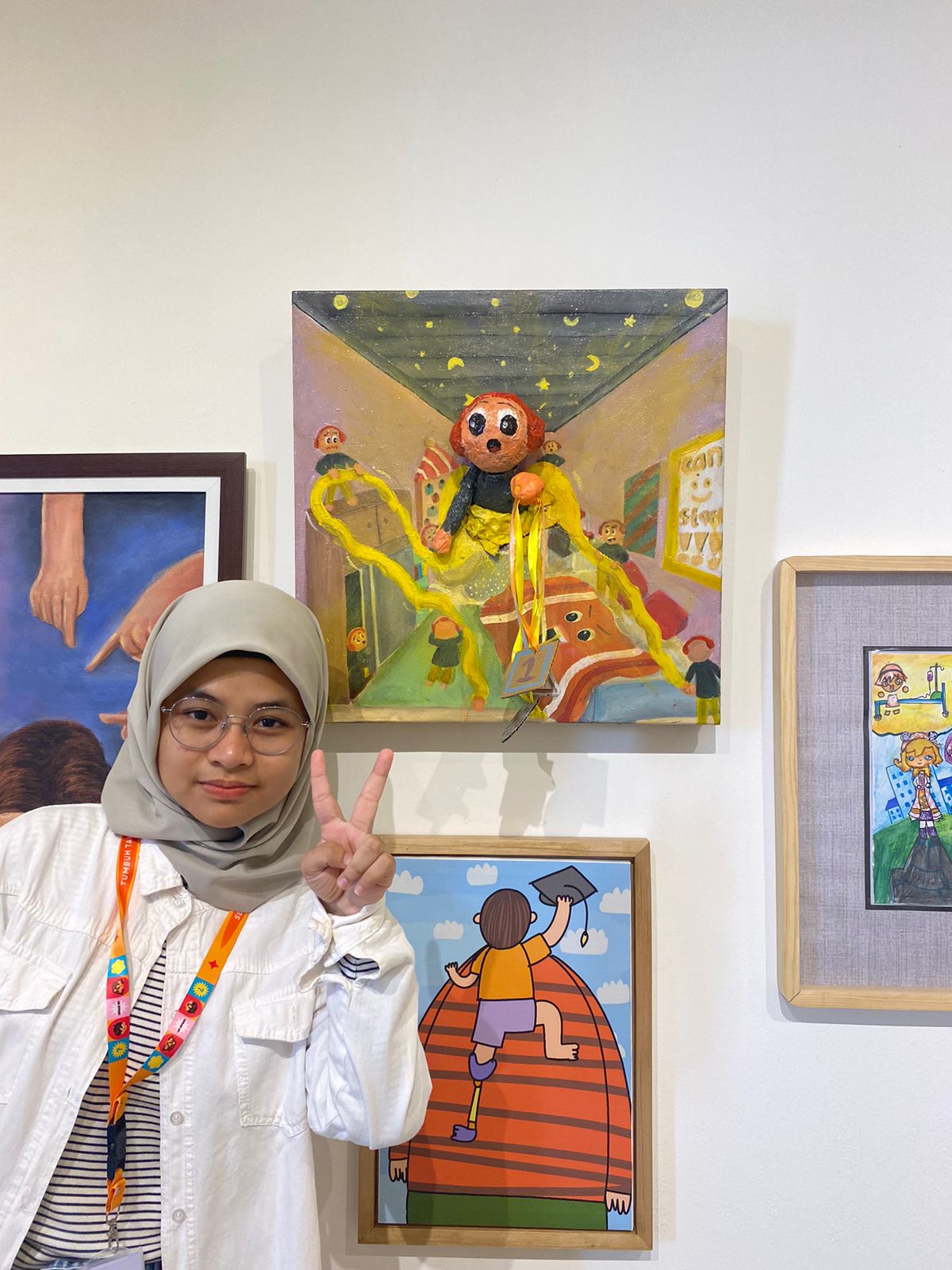 Syifa, Siswi SMA N 1 Bengkalis Wakili Riau Pada Pameran Kids Biennale Indonesia 2025