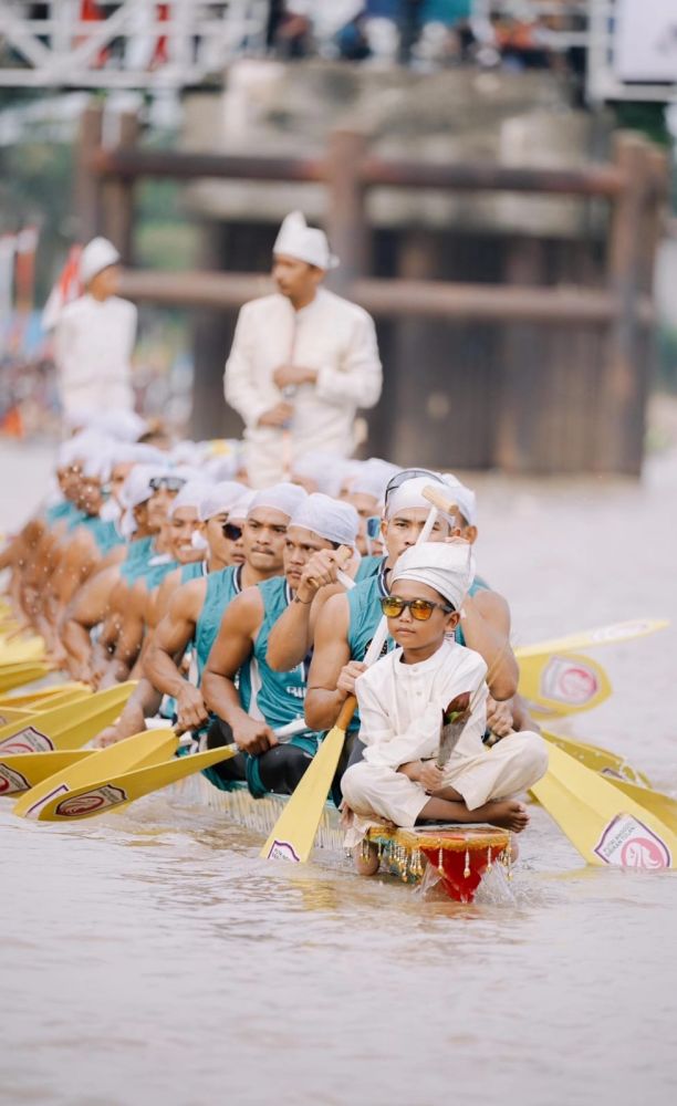 Begini Spontanitas Aura Farming Anak Coki Juara di Pacu Jalur