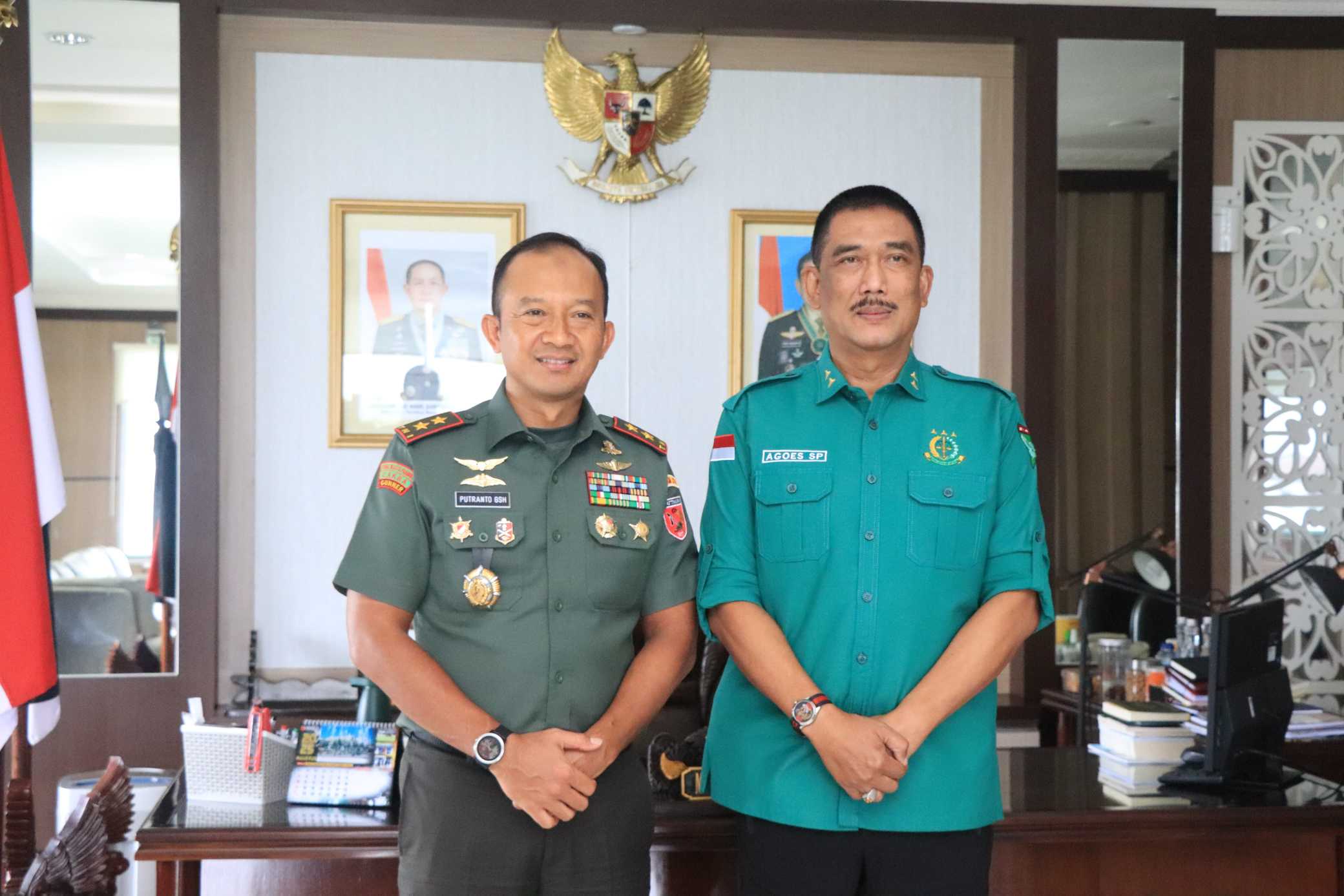 Kajati Maluku Agoes SP Lakukan Pertemuan Pangdam XV/Pattimura
