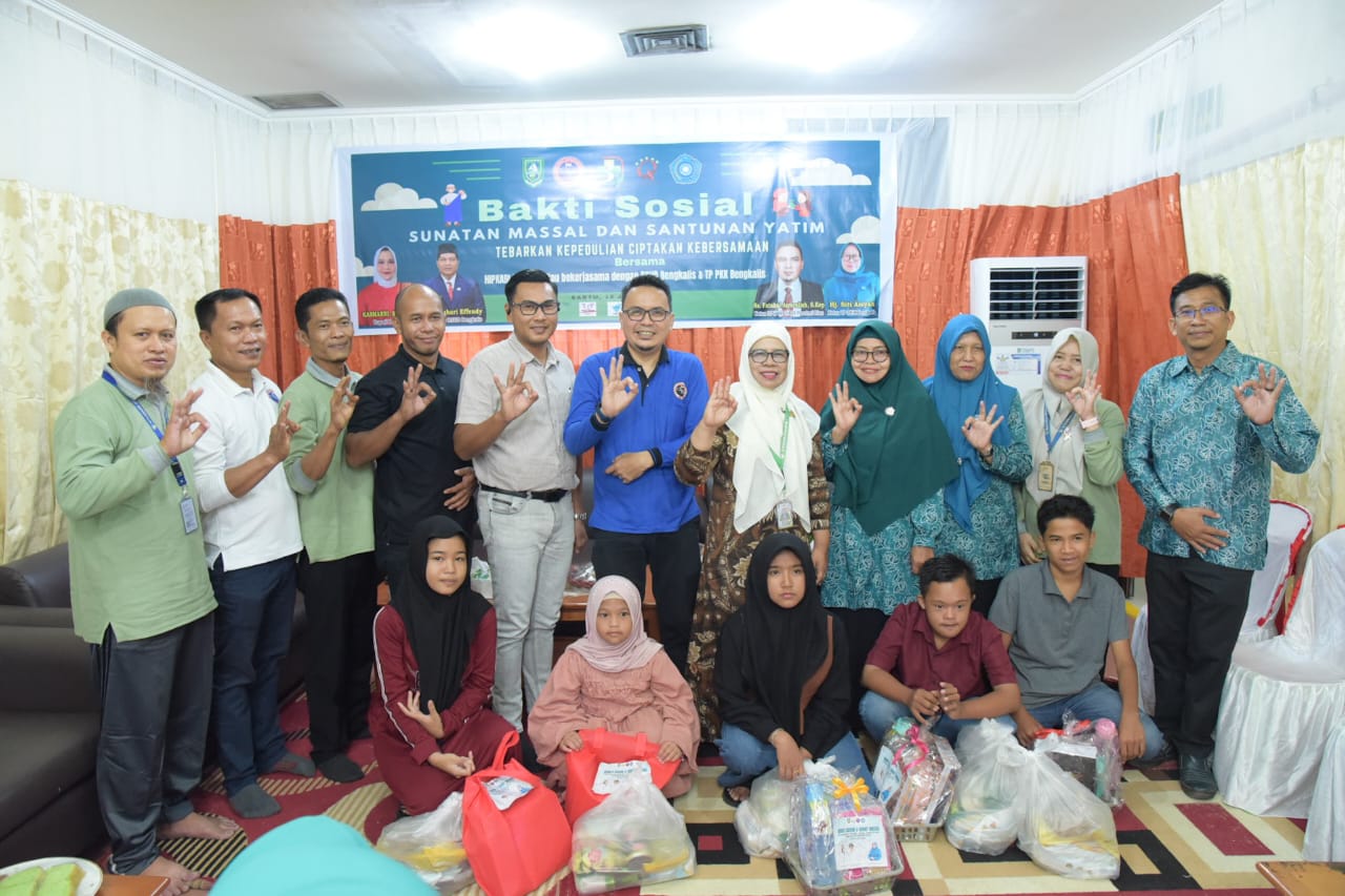 HIPKABI Riau Gelar Sunat Massal dan Santunan Anak Yatim