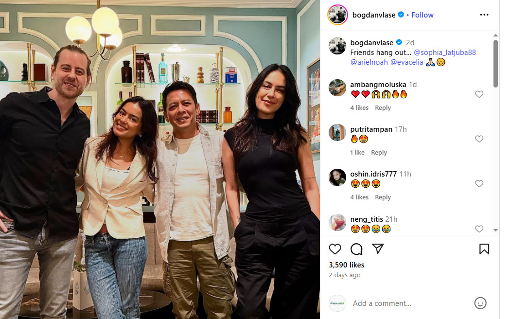 Foto Bareng, Ariel NOAH dan Sophia Latjuba Bikin Geger