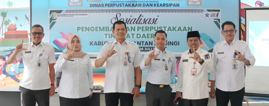 Bupati Kuansing Buka Sosialisasi Pengembangan Perpustakaan