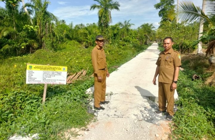 Pekerjaan Semenisasi di Dusun Karang Rejo Telah Selesai, Tahap II Nanti Bangun Jembatan SK 2