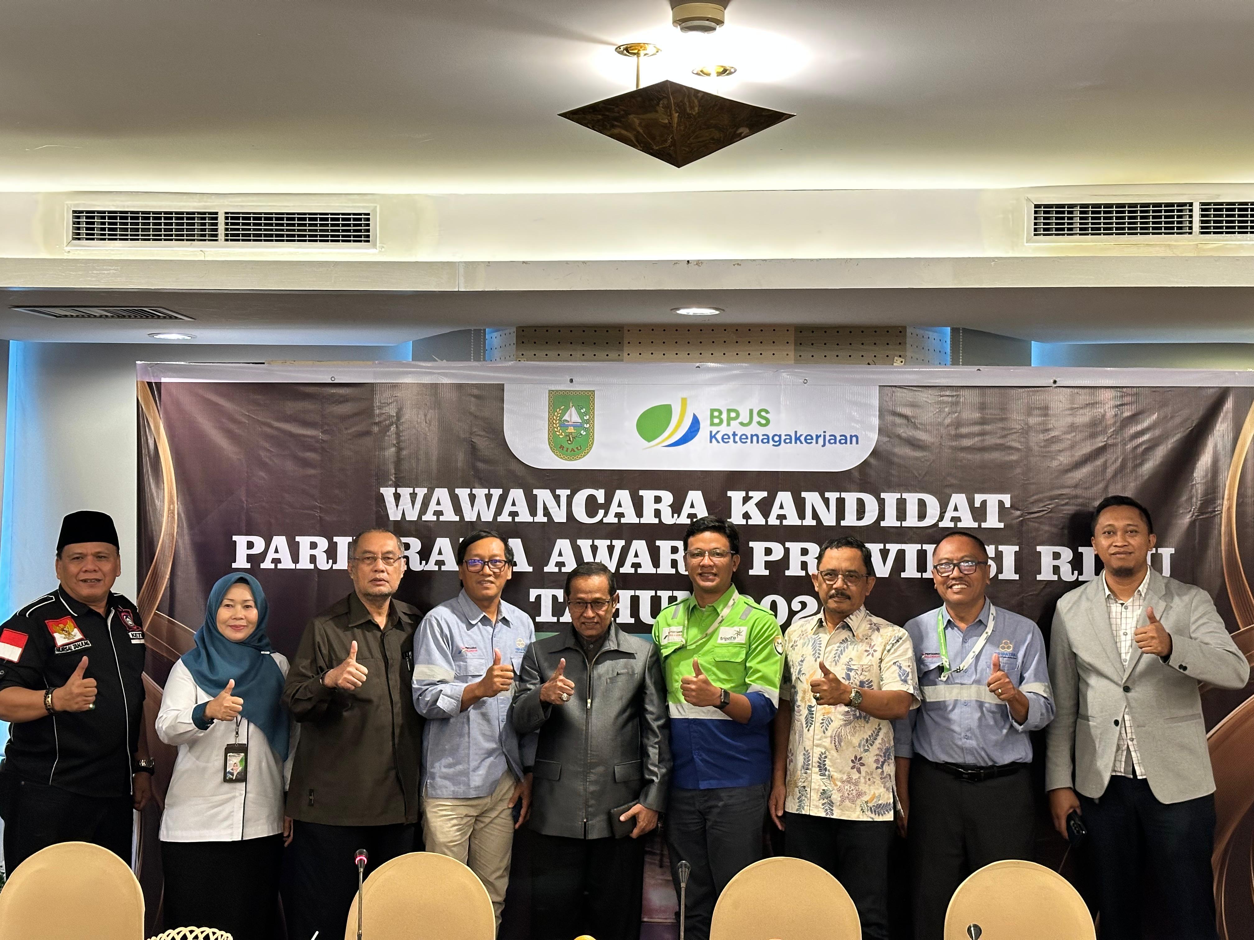 BPJS Ketenagakerjaan Duri Dampingi Tripatra Engineering Jadi Kandidat Paritrana Award Riau 2025