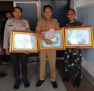 Kelurahan Pebatuan Raih Juara 2 Sinergitas Tiga Pilar Polda Riau