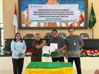 Giat Wasrik, BPJS Perpanjang MoU dengan Kejari SBB, Ini Poin- Poinnya