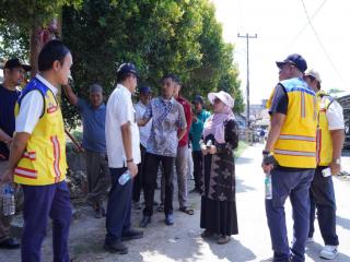 Wakil Bupati Kampar dan Instansi Terkait Lakukan Peninjauan Lahan Pembangunan Jembatan Teratak Buluh