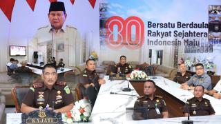 Secara Virtual, Kajati Maluku Hadiri Peluncuran Logo dan Tema HUT ke- 80 Kemerdekaan Indonesia