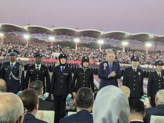 Presiden Erdogan Lantik Dua Polwan Polda Riau Lulusan Terbaik Akademi Polisi Turki
