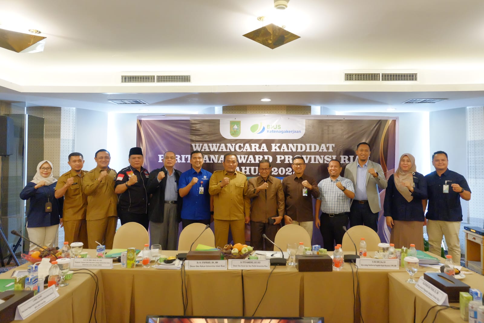 Menuju Paritrana Award 2025, Pemprov Riau Laksanakan Tahap Wawancara Kandidat