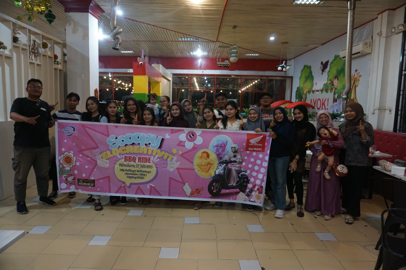 Scoopy Velocreativity “BBQ Ride” Ajak Komunitas City Rolling dan Seru-Seruan Bareng di Pekanbaru