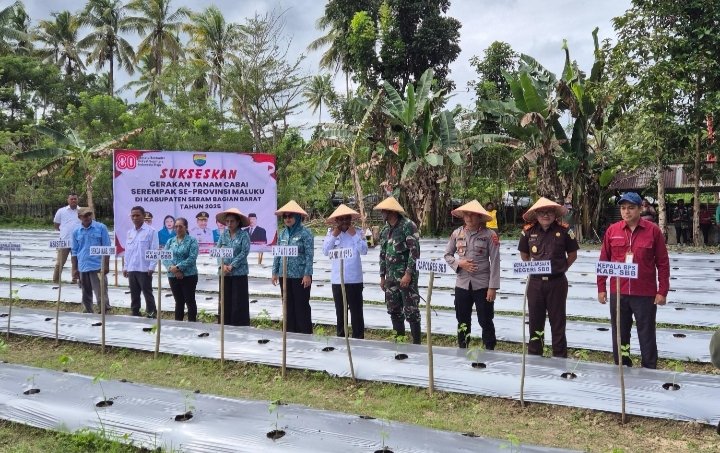 Kajari SBB Hadiri Gerakan Tanam Cabai Serempak se-Provinsi Maluku