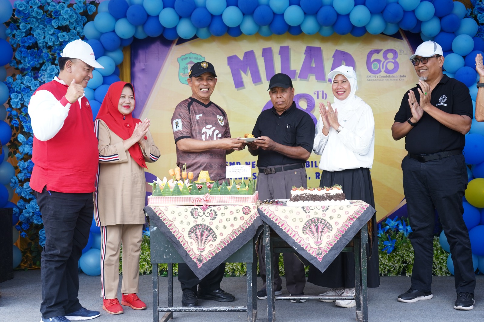 Bupati Inhil Hadiri Milad ke-68 SMPN 1 Tembilahan Hulu