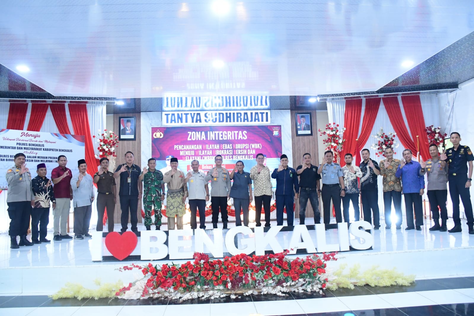Pemkab Bengkalis Dukung Polres Bengkalis Menuju Wilayah Birokrasi Bersih dan Melayani