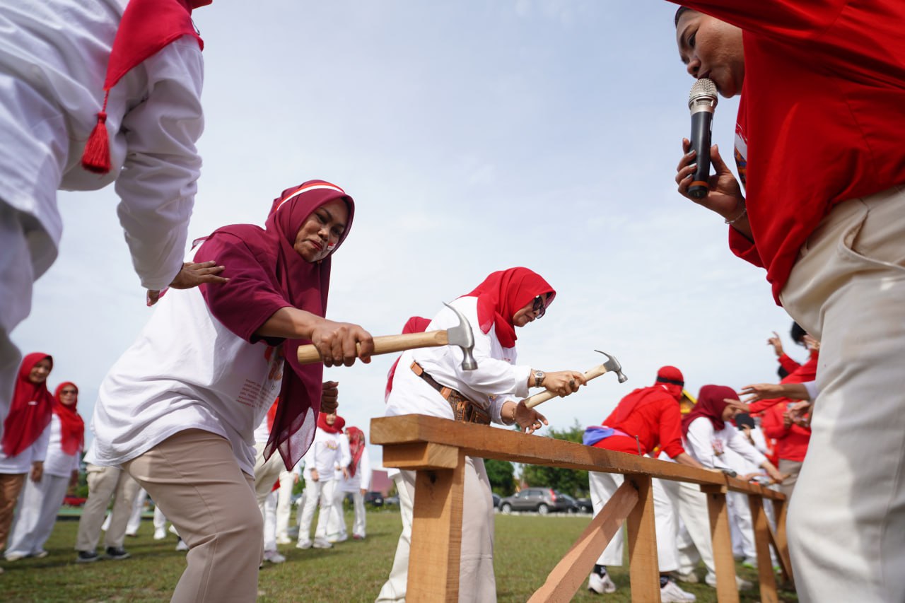 Semarak Kemerdekaan, TP PKK Riau Bersama Organisasi Wanita Rayakan HUT ke-80 RI