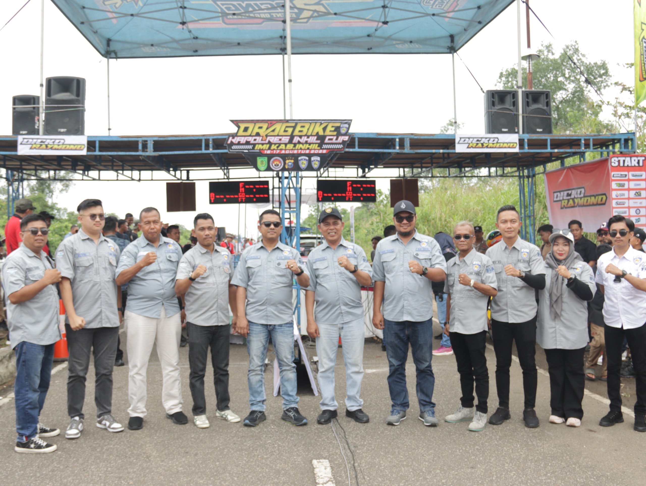 Bupati Herman Hadiri dan Apresiasi Drag Bike Kapolres Cup 2025