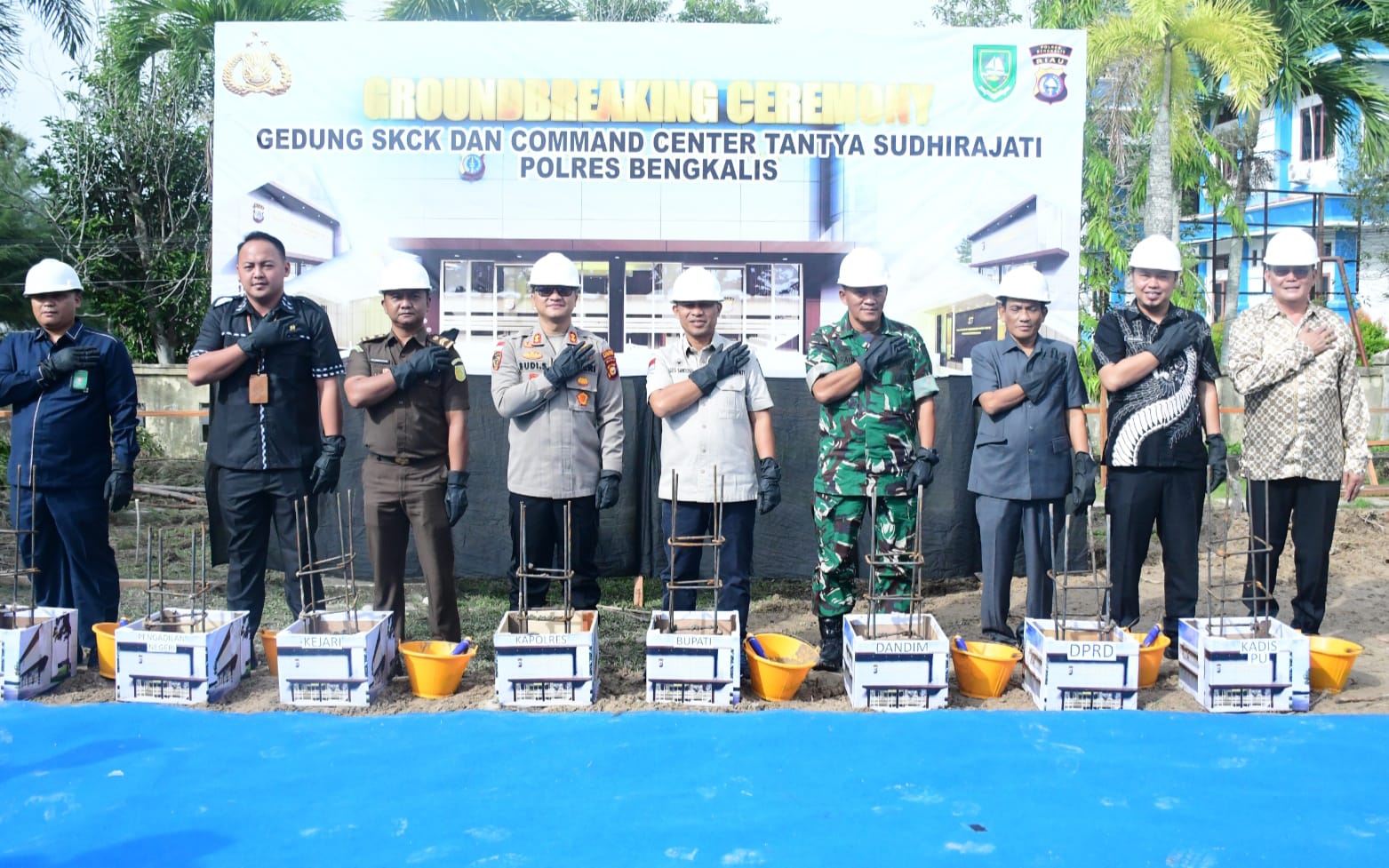 Pembangunan Gedung SKCK dan Command Center Polres Bengkalis Resmi Dimulai