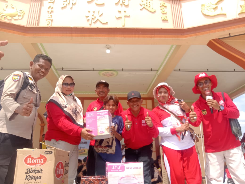 Kepenghuluan Sei Bakau Gelar Jalan Santai, Hadiah Utamanya Lemari Es Lho!