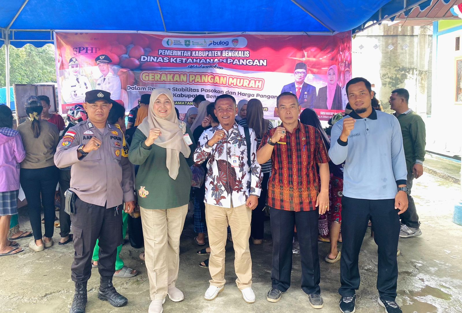 Bersama Bapanas, Pemkab Bengkalis Gelar Gerakan Pangan Murah di Rupat Utara
