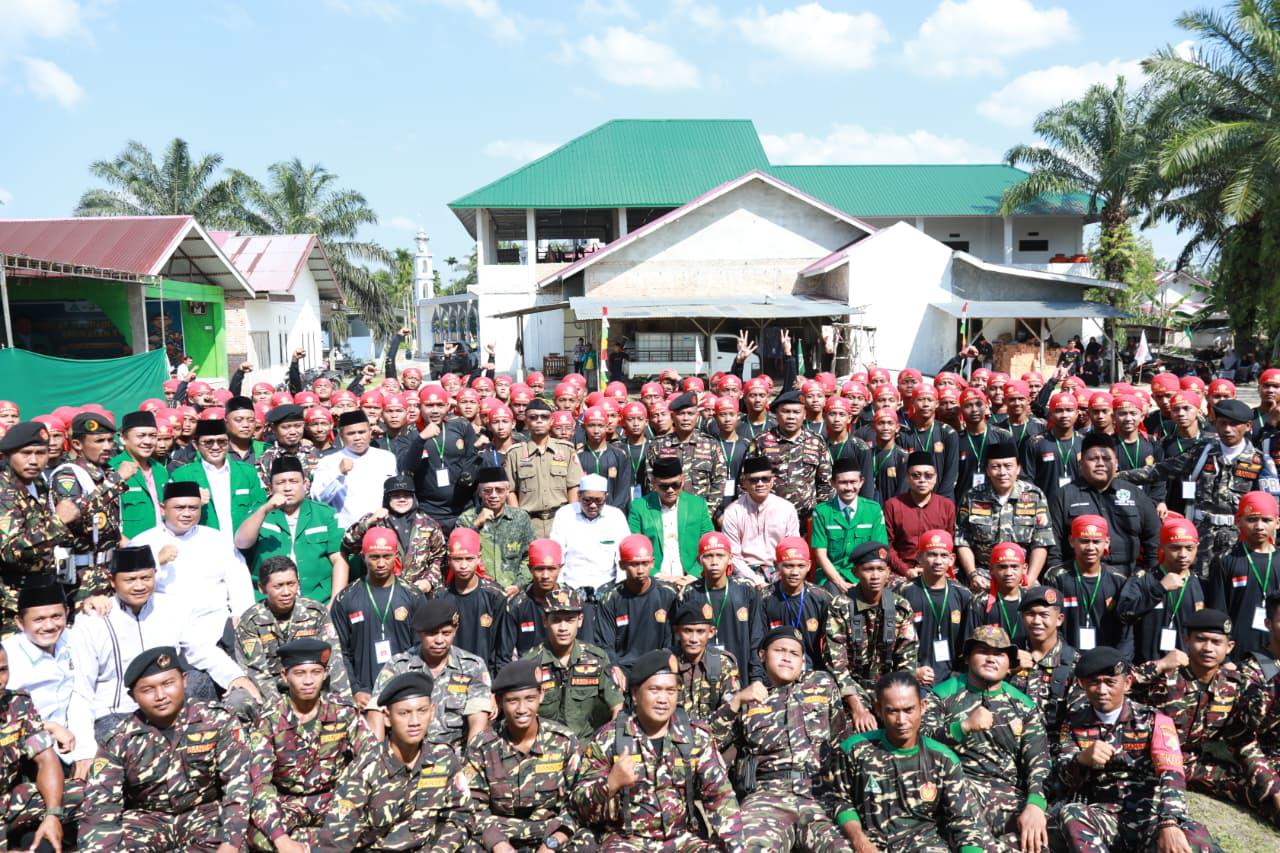 Bupati Siak Buka Resmi Diklatsar Terpadu Banser Angkatan 15 di Ponpes An-Nur Bungaraya