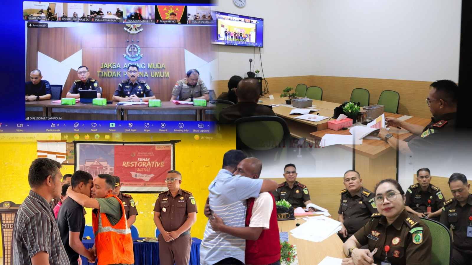 Kejati Maluku Bersama Jajaran Kembali Tuntaskan 2 Kasus Pidana Melalui Keadilan Restoratif