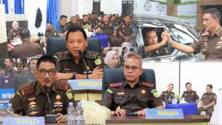 Kajati Maluku bersama Jajaran Sambut Kedatangan Tim Inspeksi bidang Pengawasan Kejagung RI