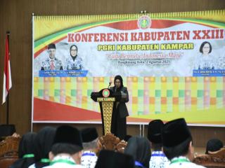 Wakil Bupati Buka Secara Resmi Konferensi Kabupaten XXIII PGRI Kabupaten Kampar Tahun 2025