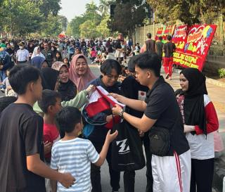 Sobat Budaya Riau Gelar Gerakan Nasionalisme di CFD Pekanbaru