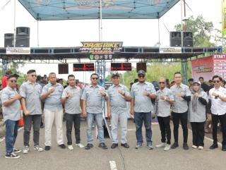 Bupati Herman Hadiri dan Apresiasi Drag Bike Kapolres Cup 2025