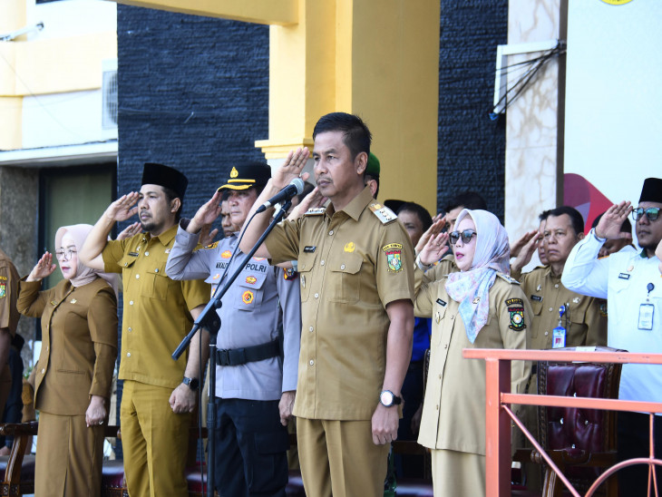 Bupati Kampar Pimpin Apel Kebangsaan
