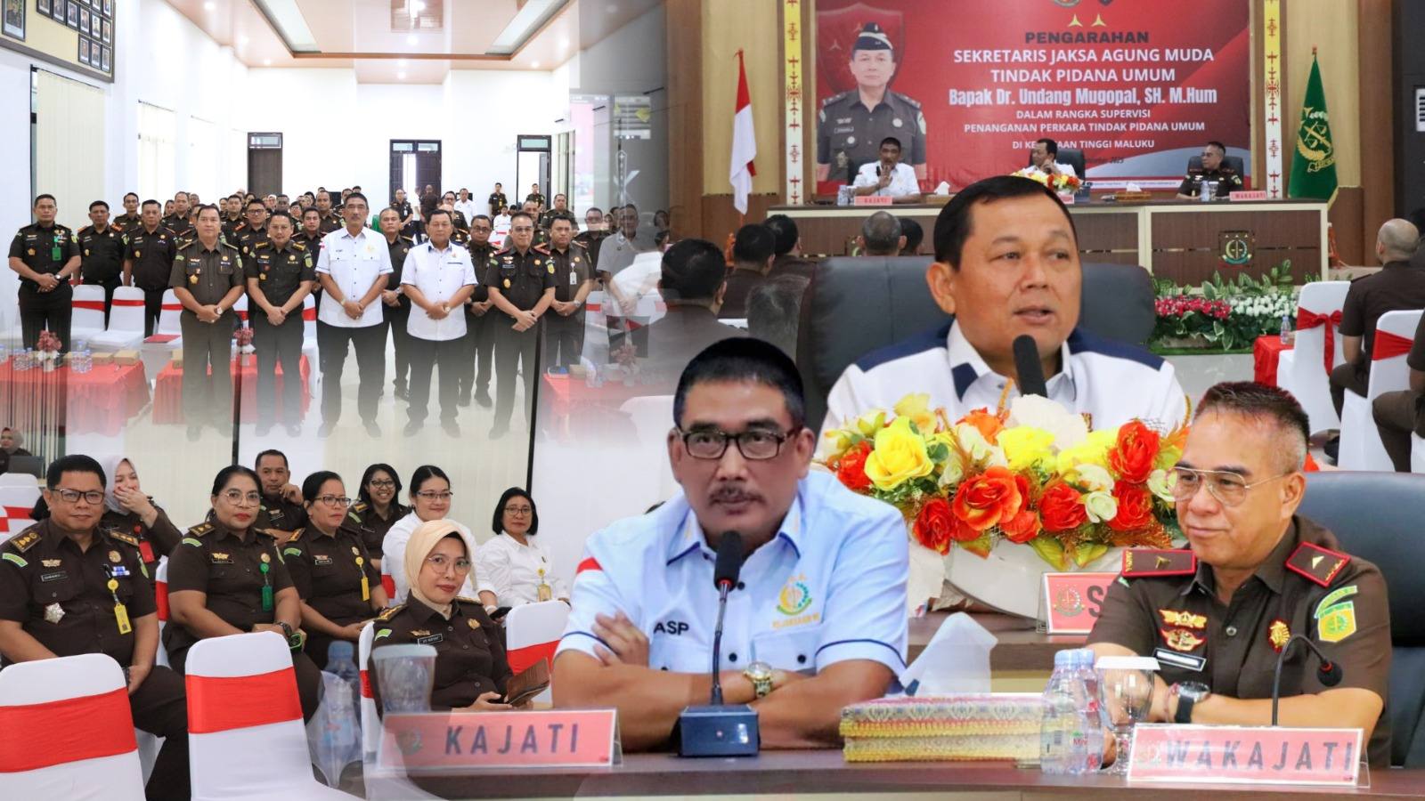 Kajati Agoes SP Bersama Jajaran Kejati Maluku Sambut Baik Kunjungan Supervisi Sesjampidum