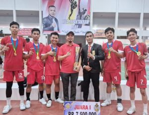 Kalahkan Pekanbaru, Kampar Juara Liga Sepak Takraw Riau 2025