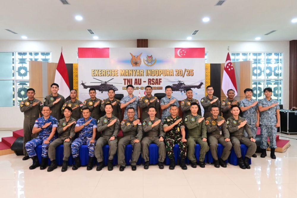 Setelah Australia & AS, Kini Singapura Gelar Latihan Bersama di Lanud Roesmin Nurjadin