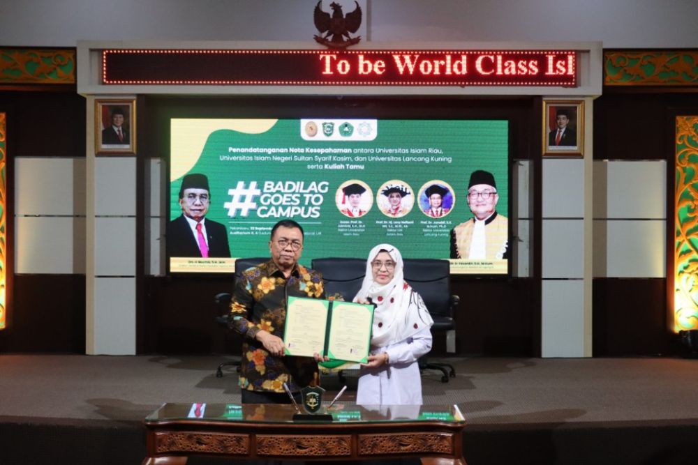 Rektor UIN Suska Riau Teken Kerja Sama Strategis dengan Dirjen Badilag Mahkamah Agung RI